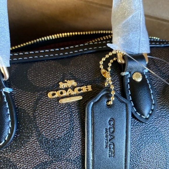 Coach Black Mini Bag with Gold Accents - Picture 2 of 9